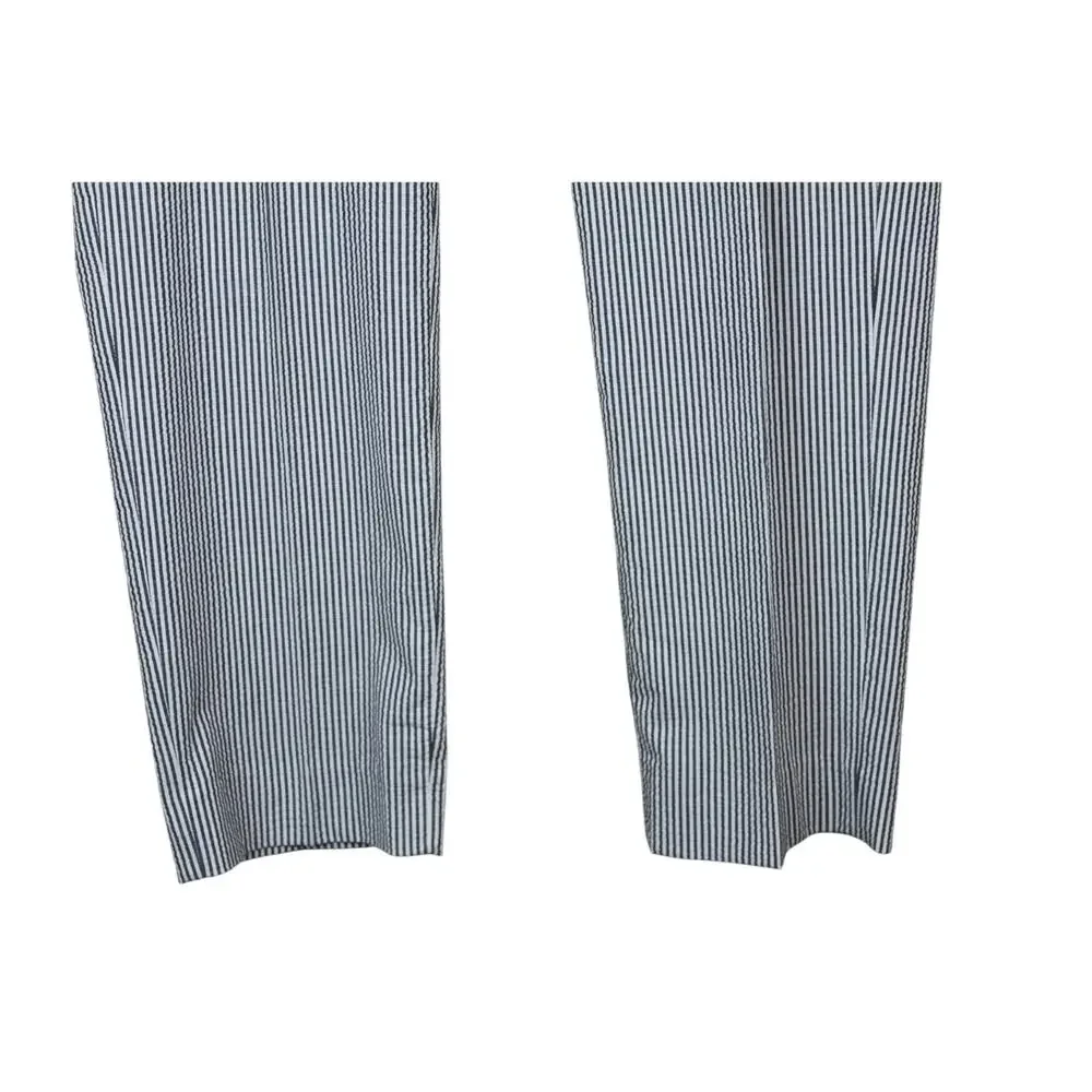 NWT Banana Republic Avery Gray Pinstripe Seersucker Texture Lightweight Suit